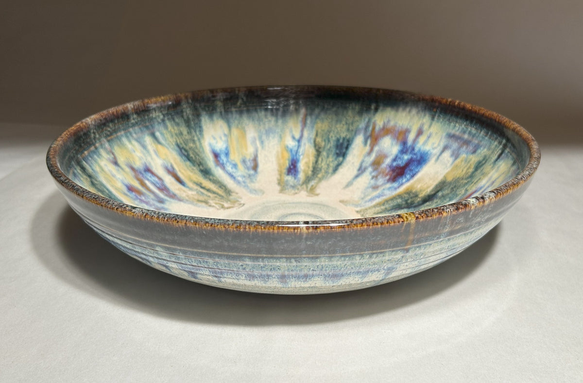 Extra Large Handmade Pottery Serving Bowl - A beautiful accent for your dining room table!