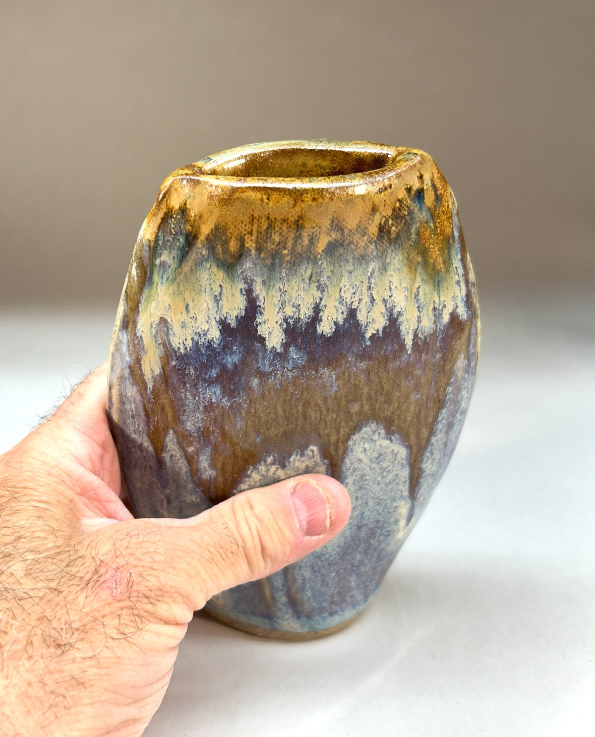 Hand Built Pottery Vase - Stoneware