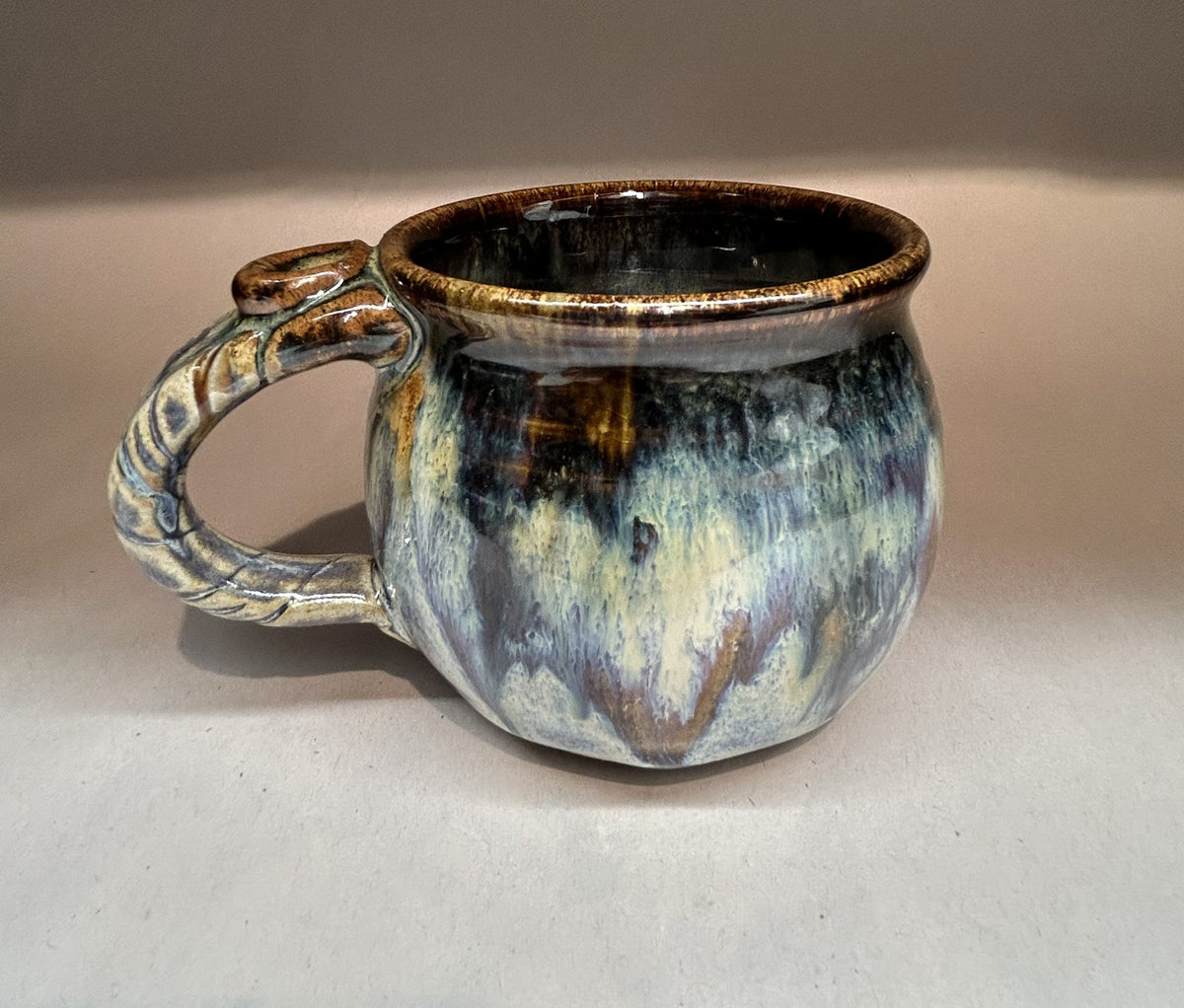 Artisan Everything Glaze Mug – Handmade Ceramic for Coffee & Tea
