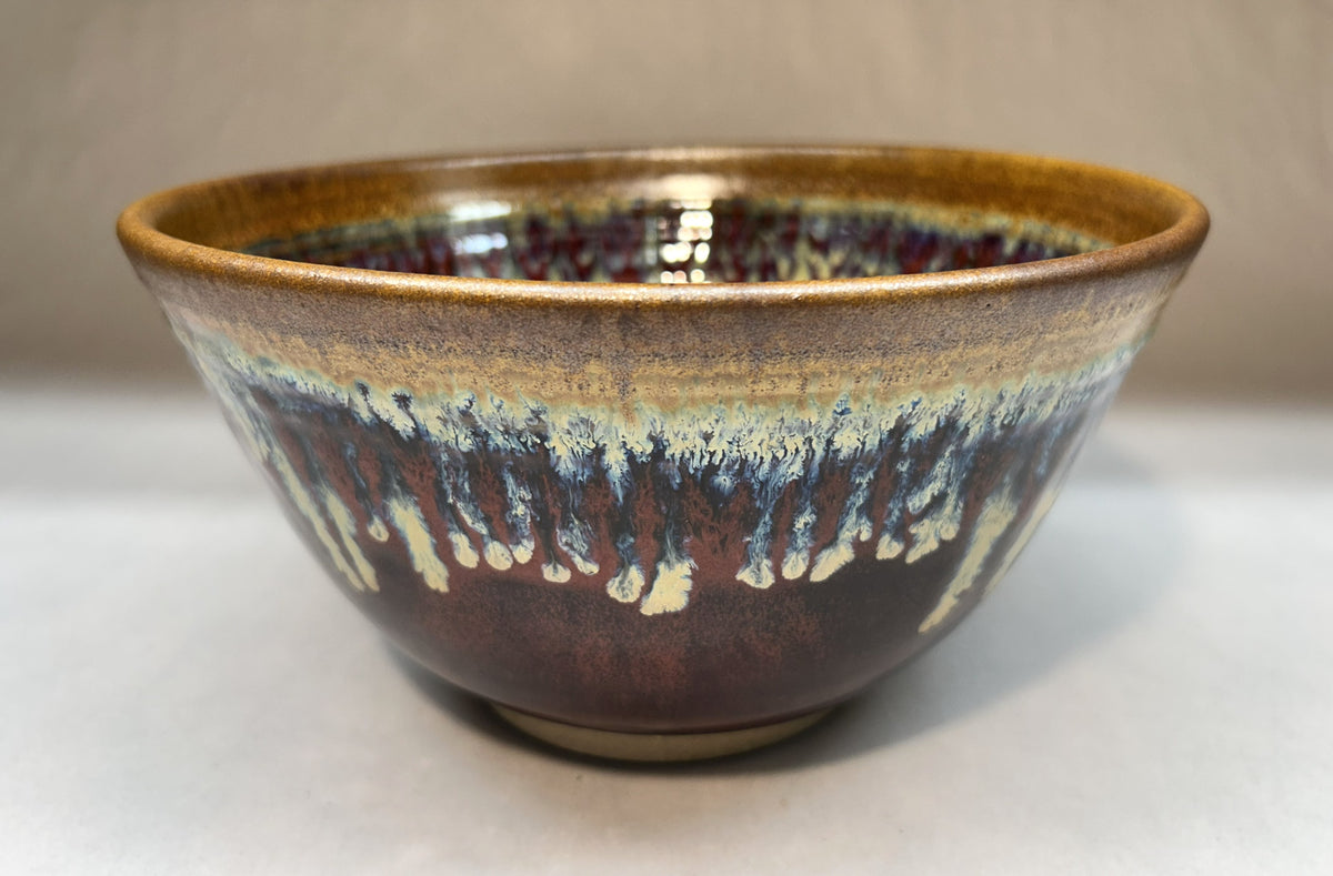 Copper Red Glazed Handmade Pottery Bowl – Perfect for Mixing & Serving