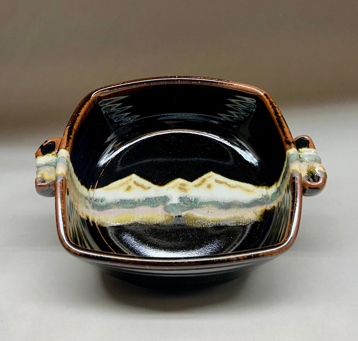 Handmade Pottery Baking Dish with Handles