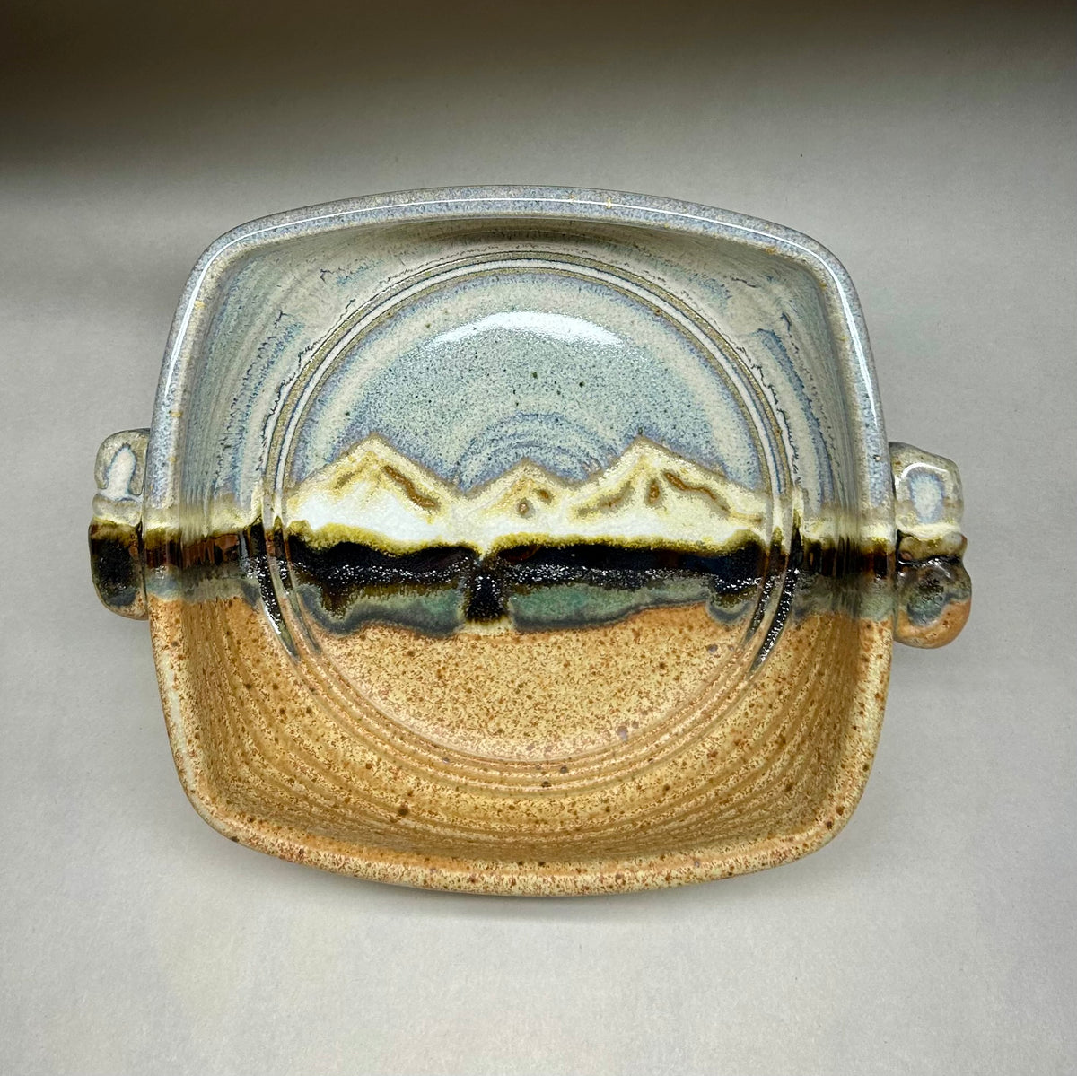 Handmade Pottery Baking Dish with Handles