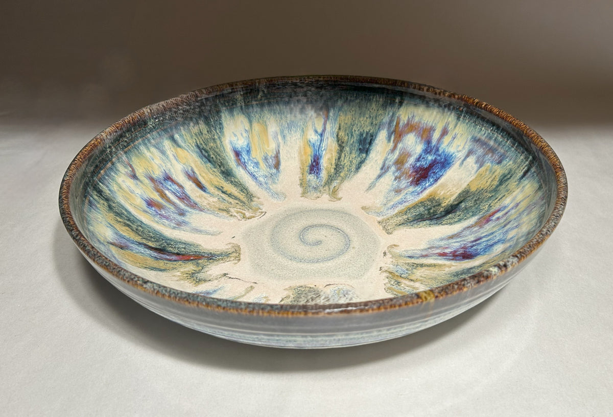 Extra Large Handmade Pottery Serving Bowl - A beautiful accent for your dining room table!