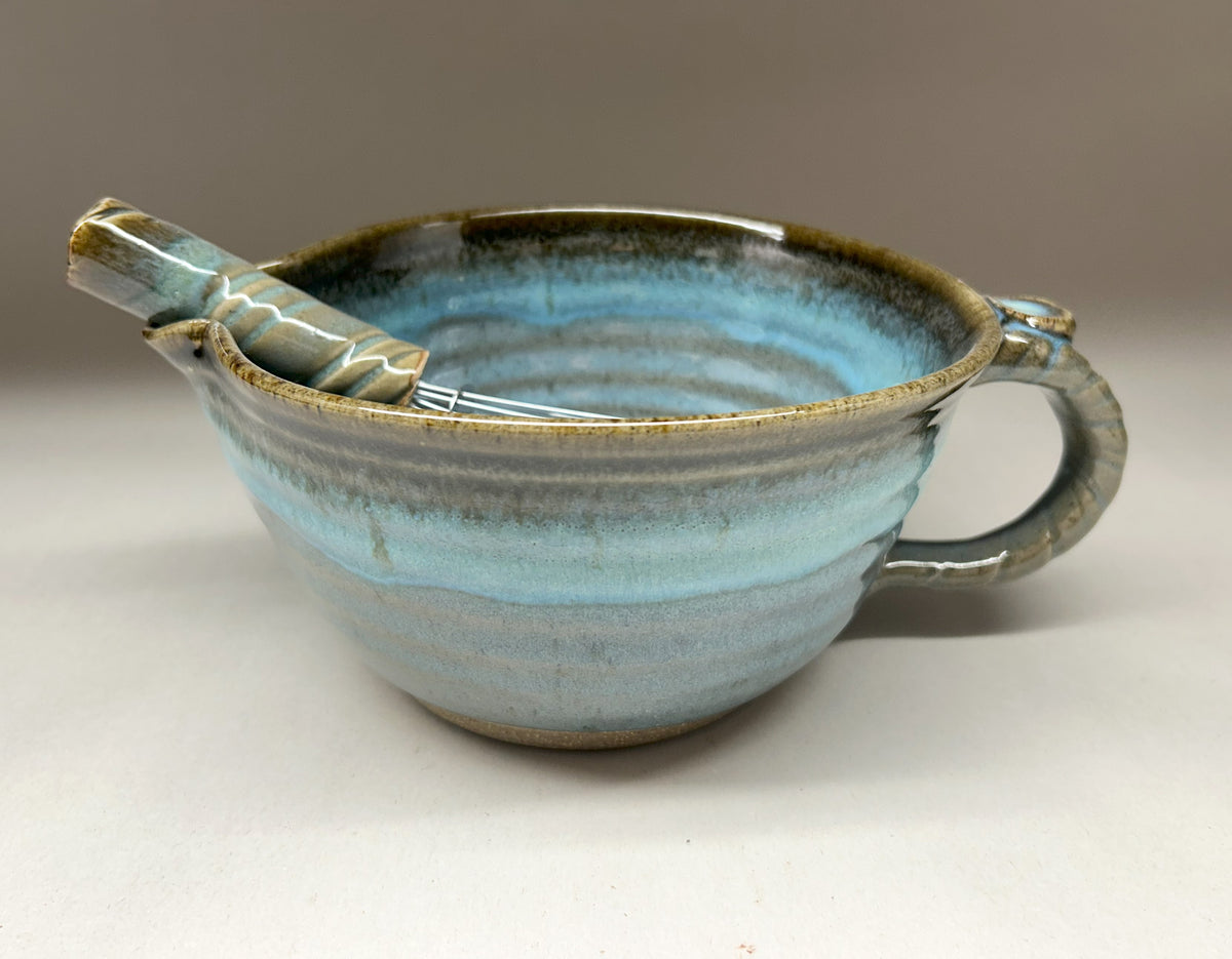 Batter Bowl - Handmade Pottery for your kitchen - Beautiful Ash Glaze