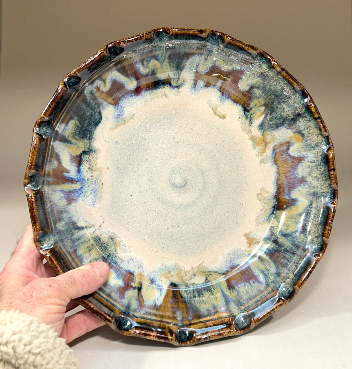 Pie plate-handmade pottery-stoneware