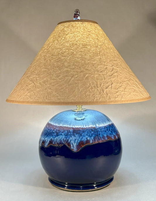 Handmade Pottery with Cobalt Blue Glaze - Handmade finial