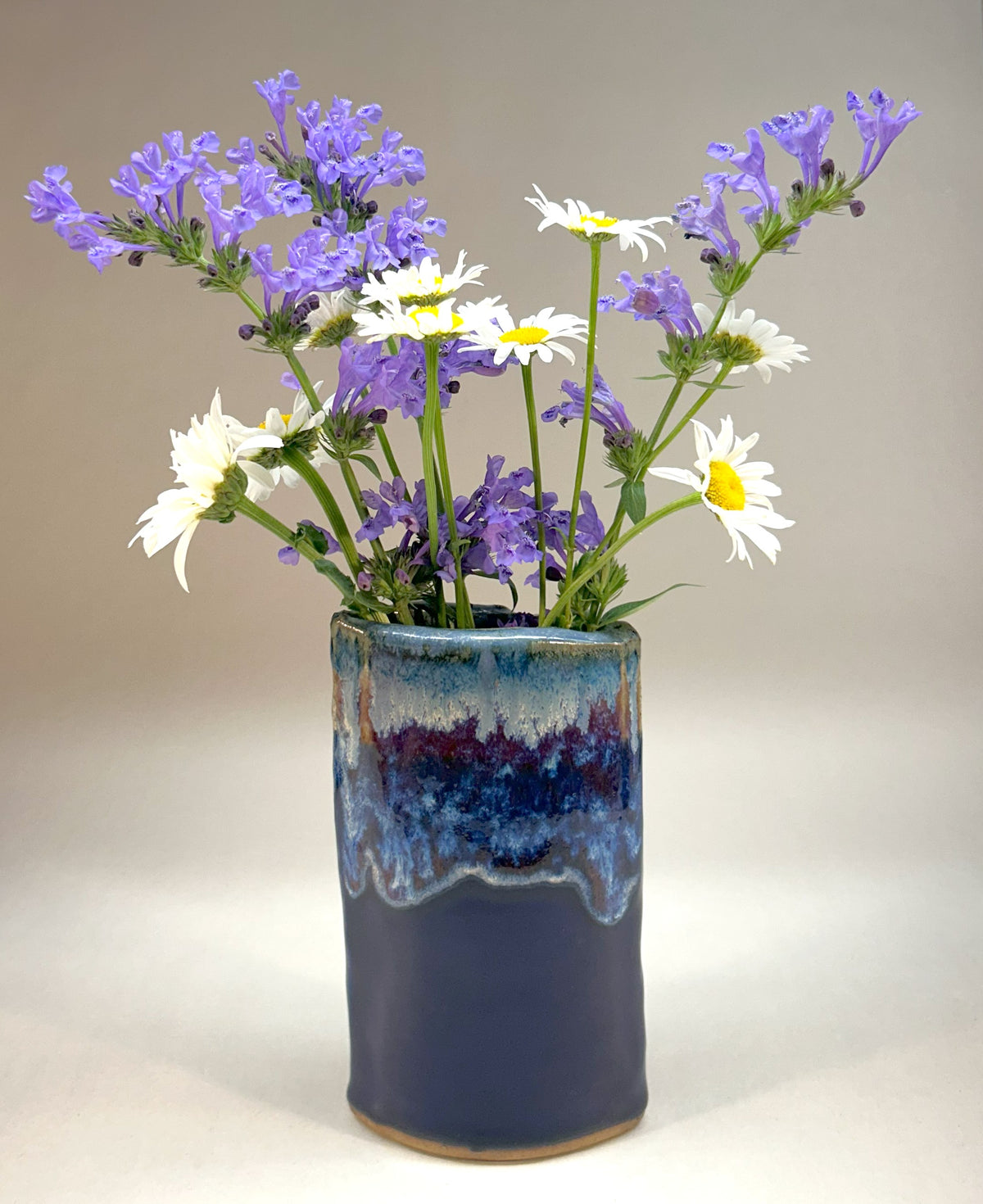 Hand Built Pottery Vase with Cobalt Blue Glaze – Perfect for Any Space