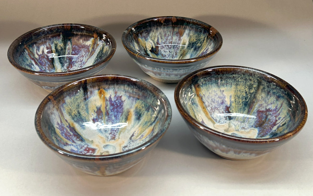 Handmade Pottery Dessert Bowls with Beautiful Stoneware Glaze – Rustic and Functional Artisan Tableware