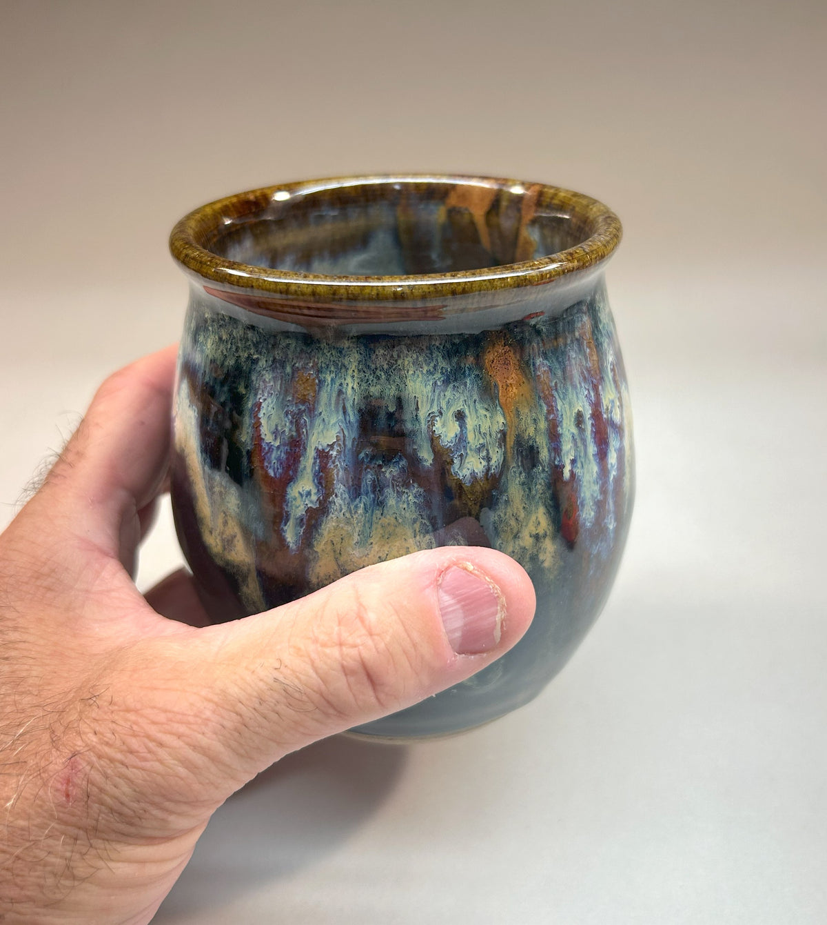Handmade Pottery Tumbler – Functional Art for Everyday Use