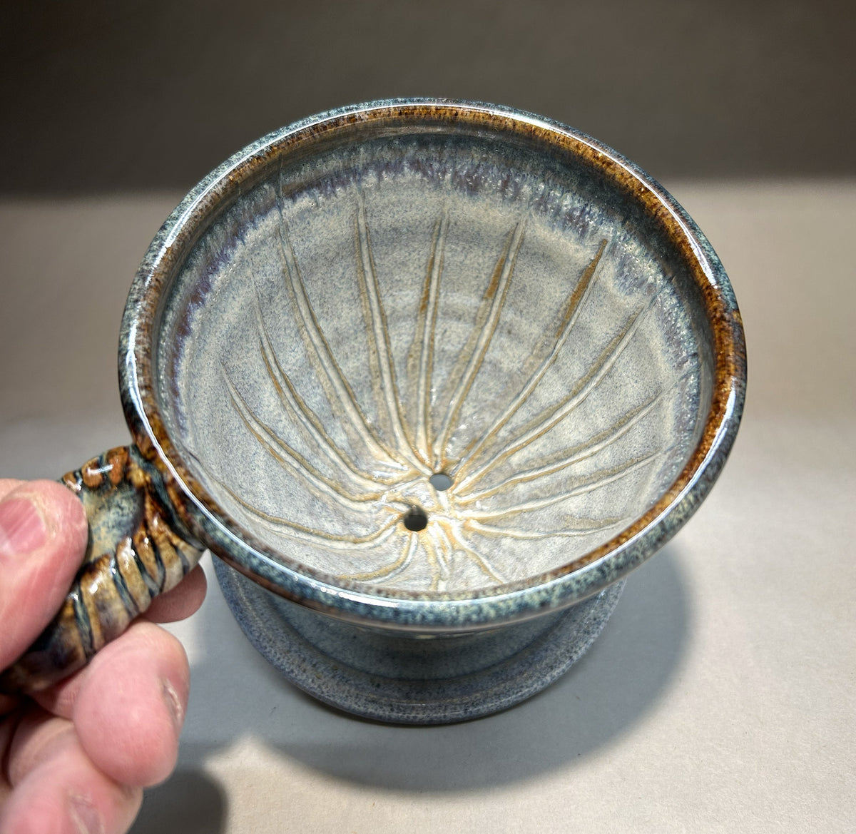 Handmade Pottery Coffee Cone – Artisan Pour-Over Brewer