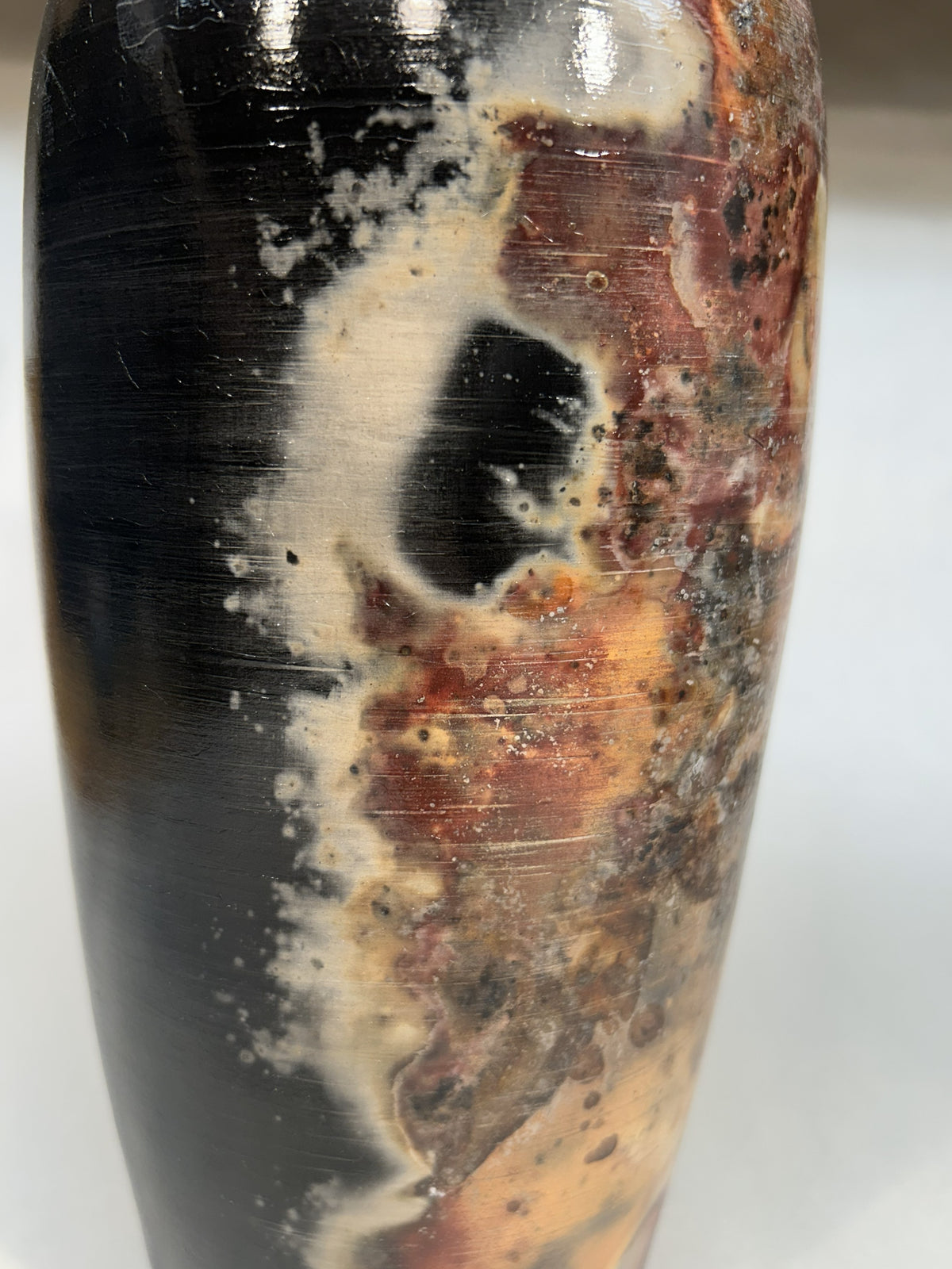 Pit-Fired Pottery Vase — Organic, Earth-Crafted Art
