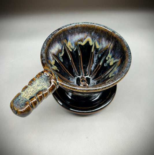 Handmade Pottery Coffee Cone – Pour-Over Coffee Brewer