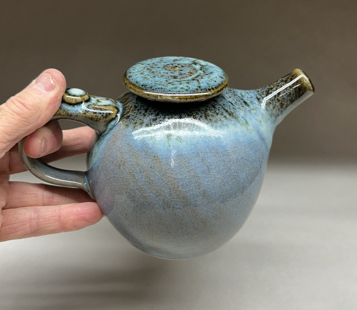 Teapot-ceramic-ash -glaze