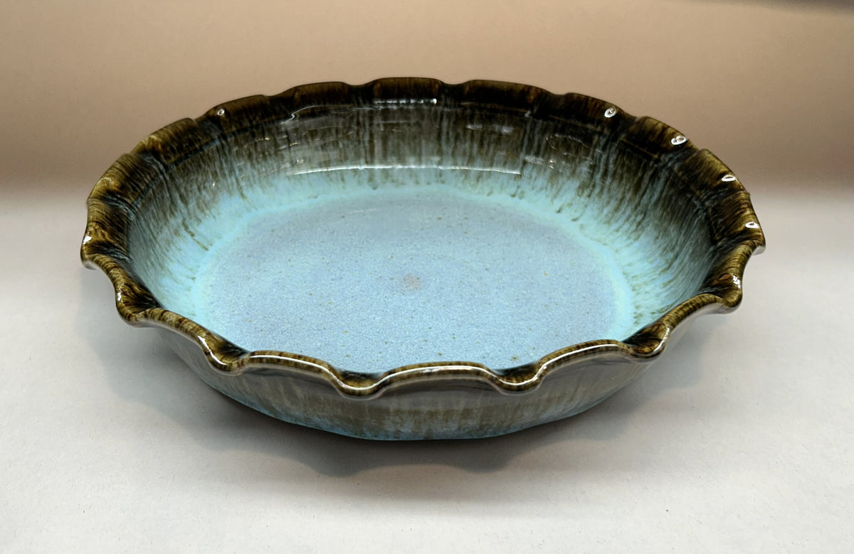 Handmade Pottery Pie Plate – Perfect for Baking Serving