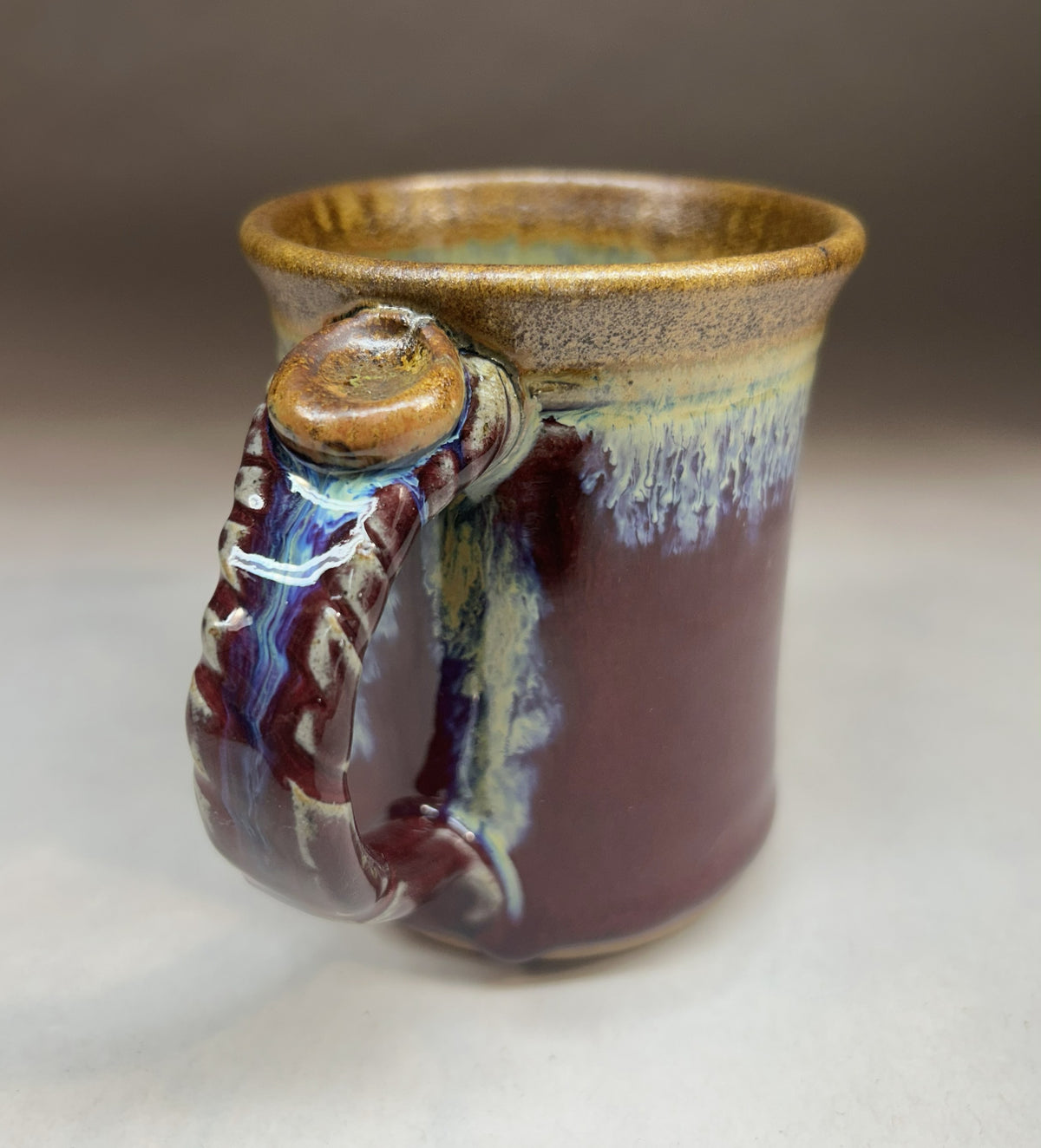 Copper Red Handmade Pottery Mug