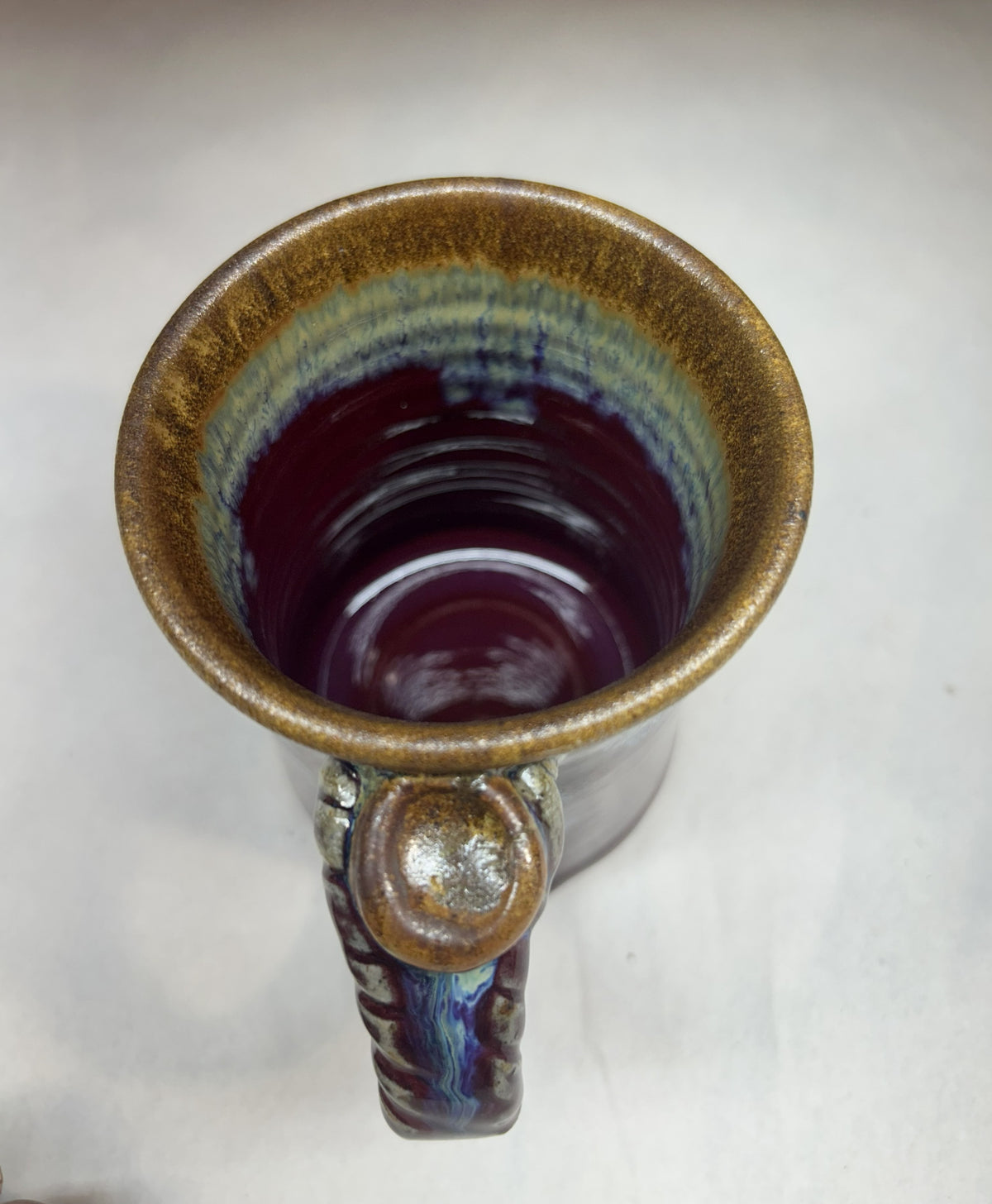 Copper Red Handmade Pottery Mug